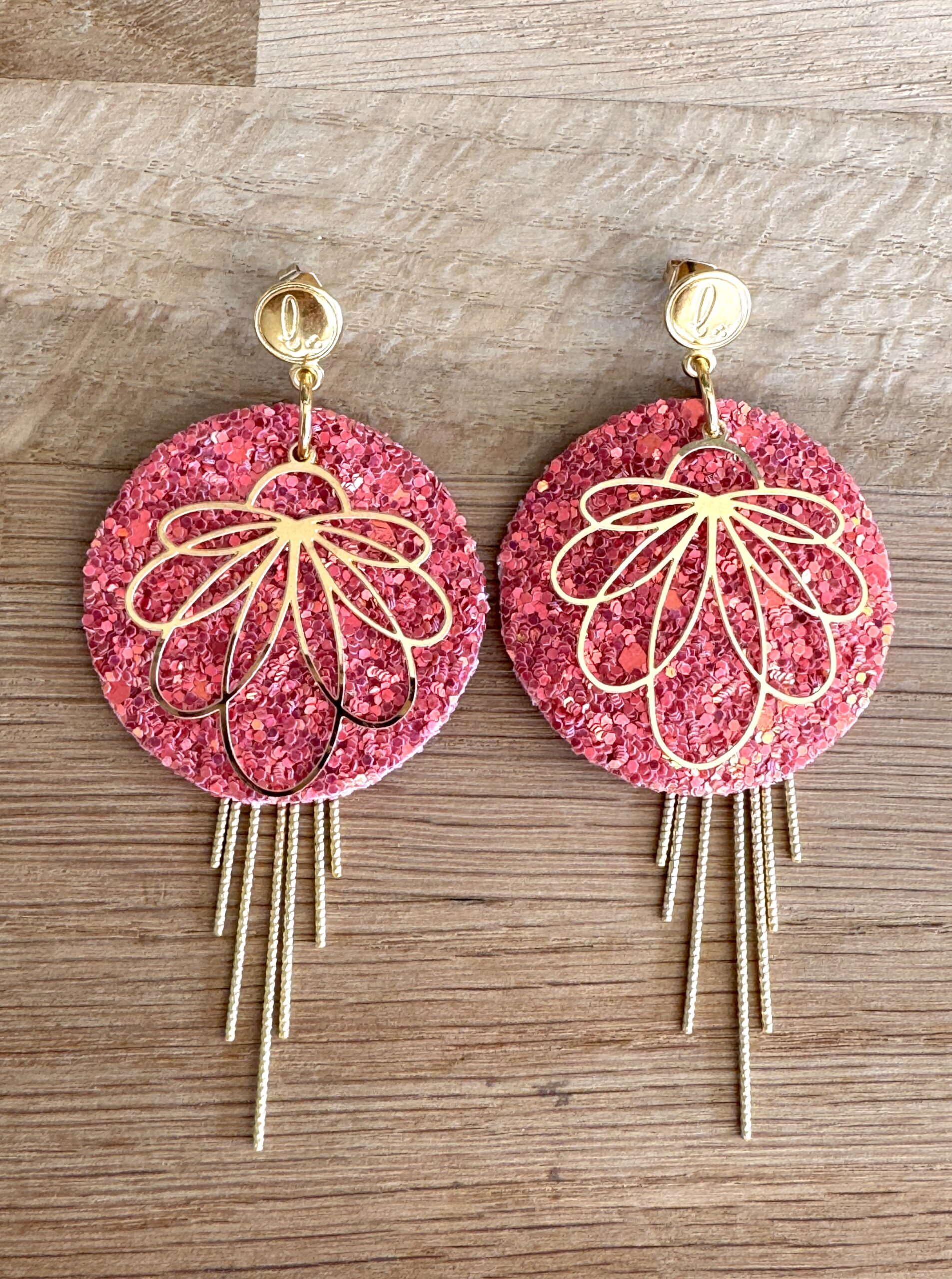 Boucles d’oreilles LOOKIE rose