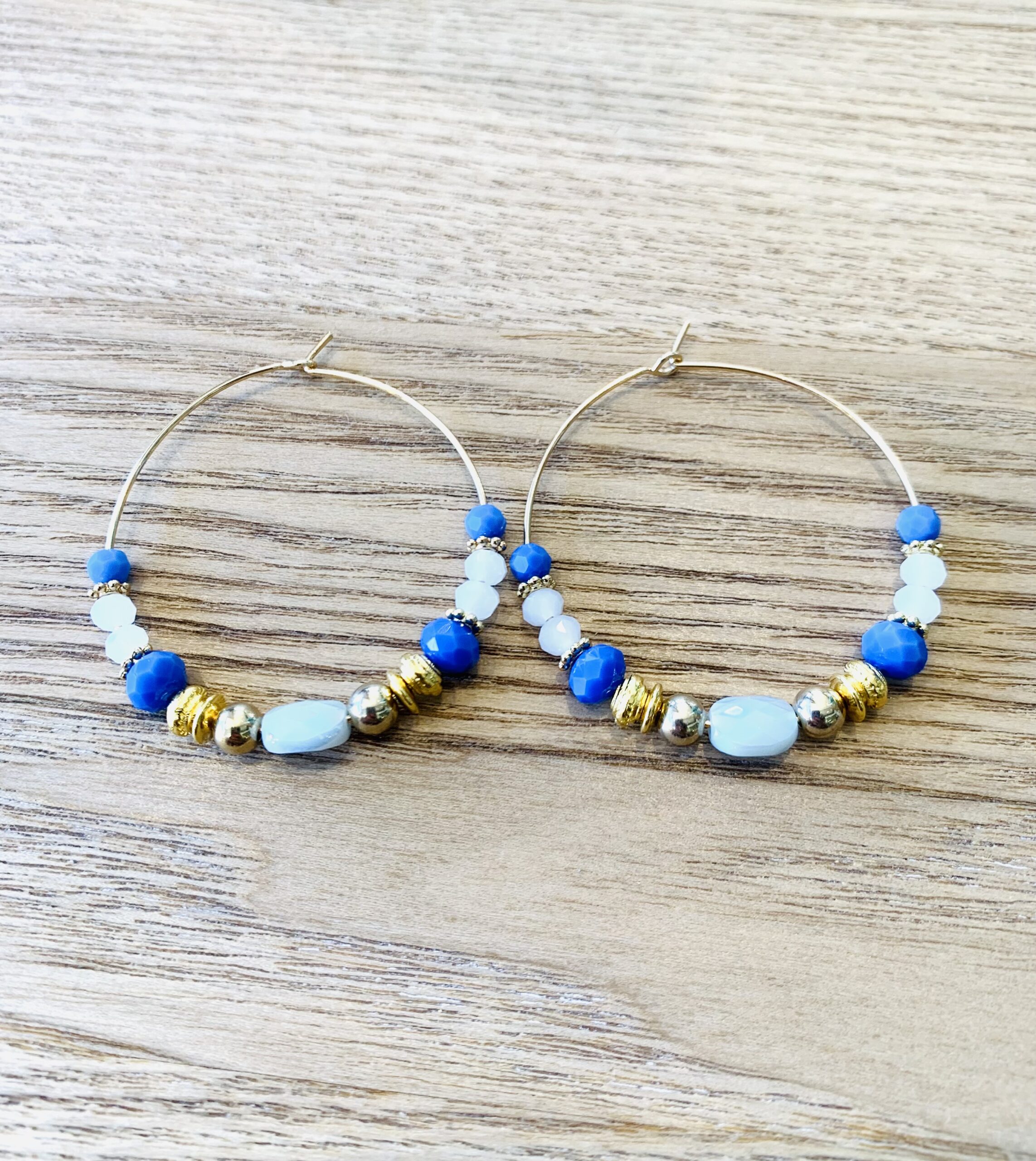 Boucles d’Oreilles MAEVE bleu