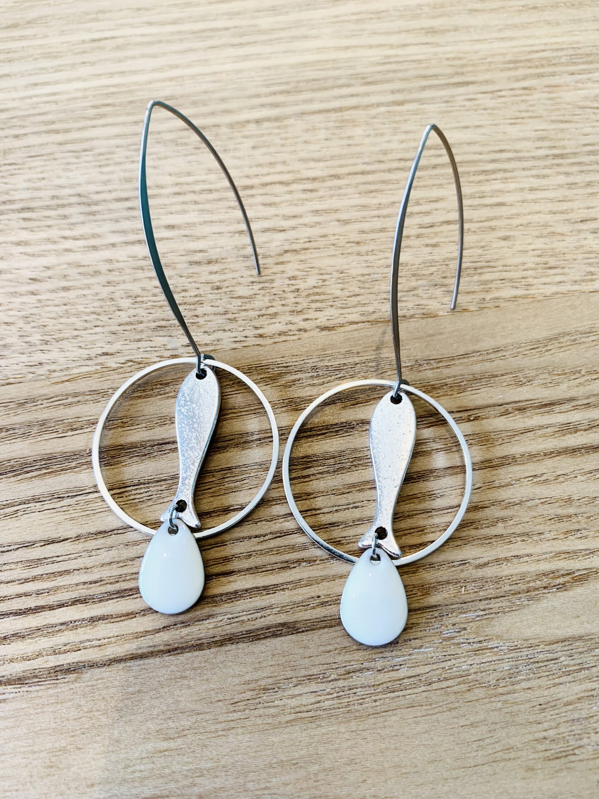 Boucles d’oreilles NOELLA blanc