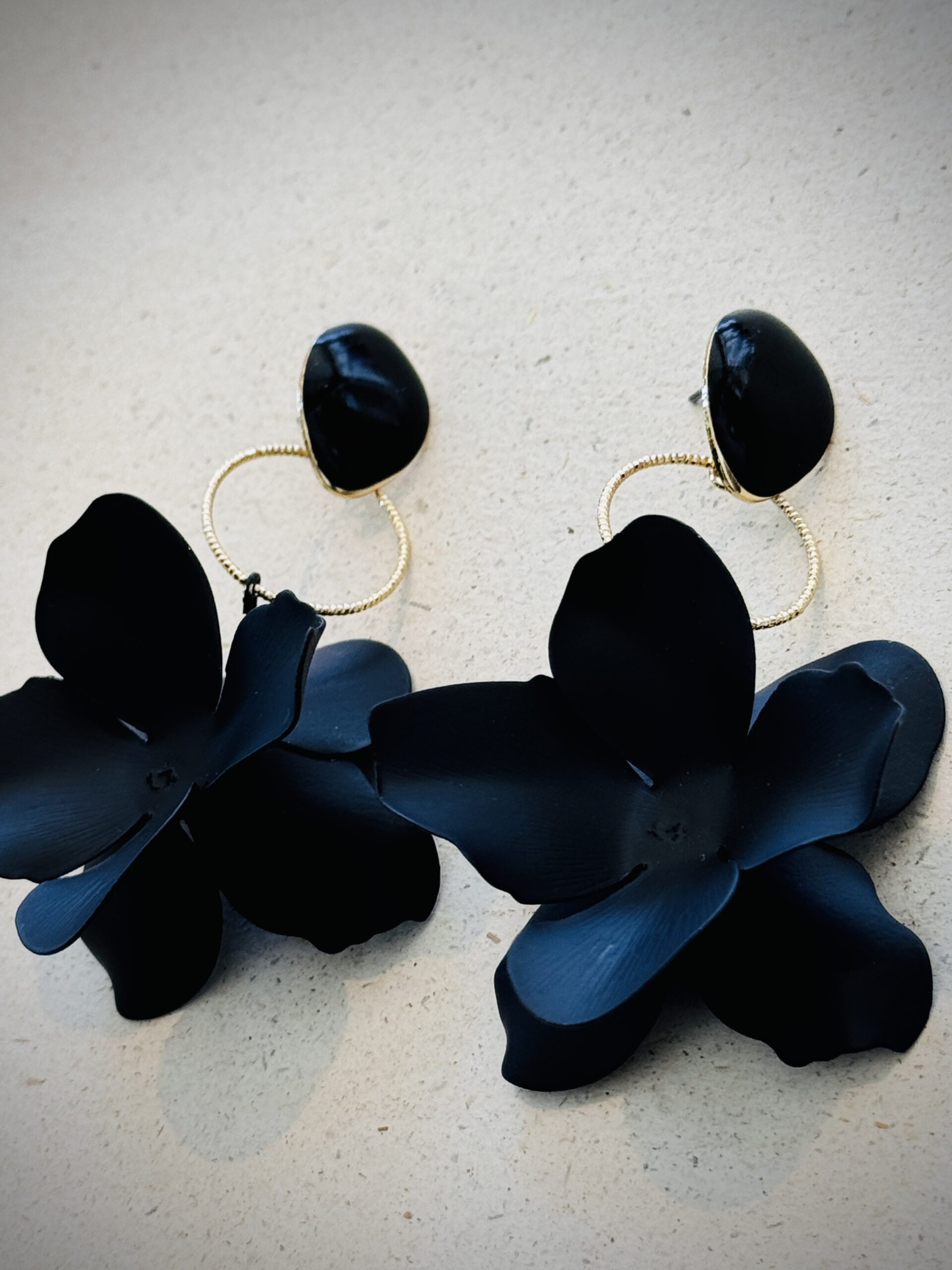 Boucles d’oreilles CHRYS noir