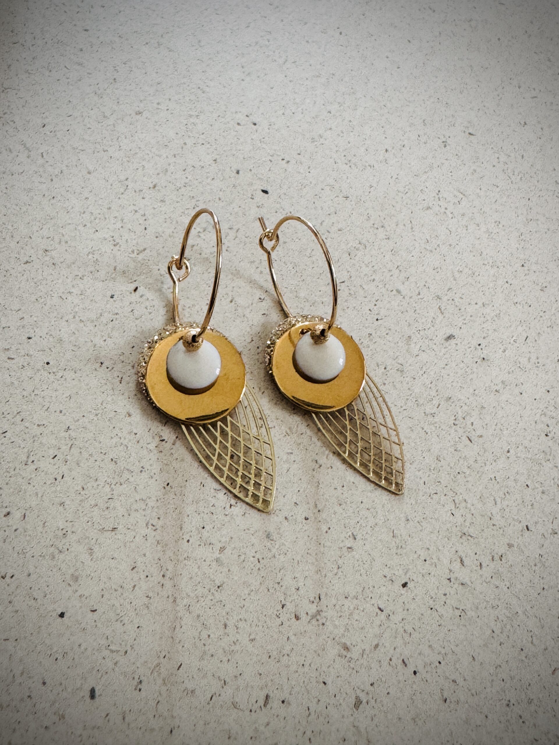 Boucles d’oreilles SWANNY blanc