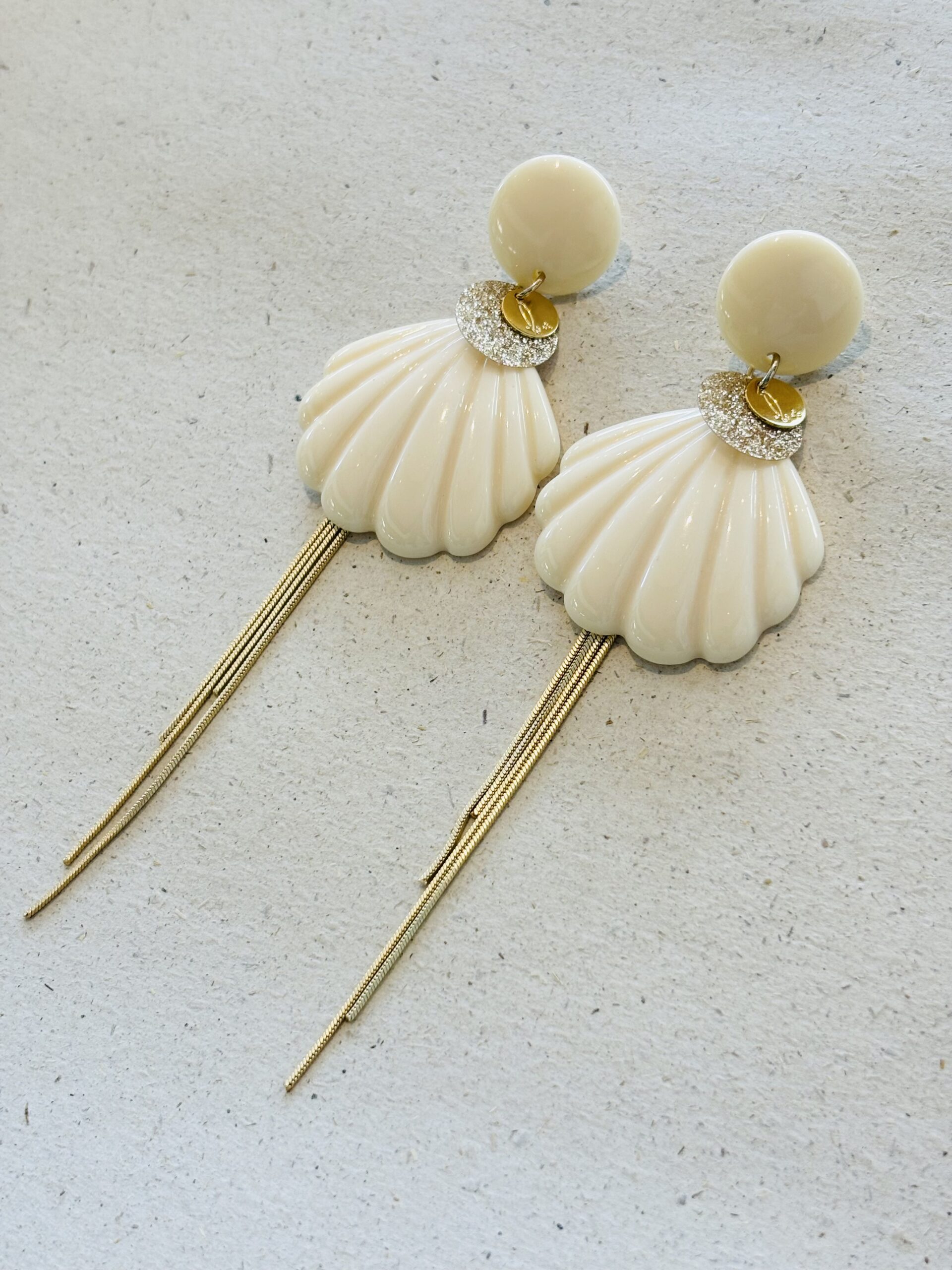 Boucles d’oreilles SÜBLIM beige