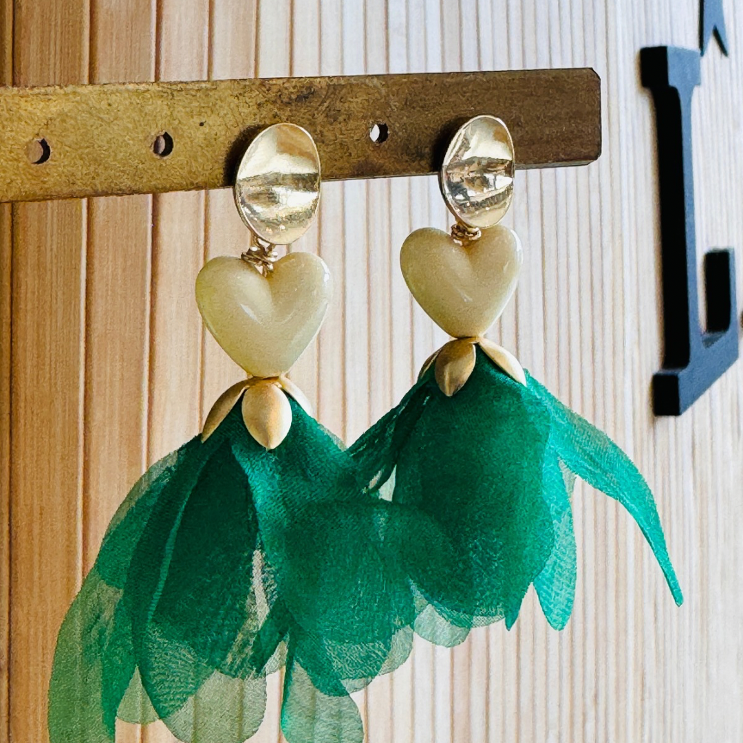 Boucles d’Oreilles JÜPON vert