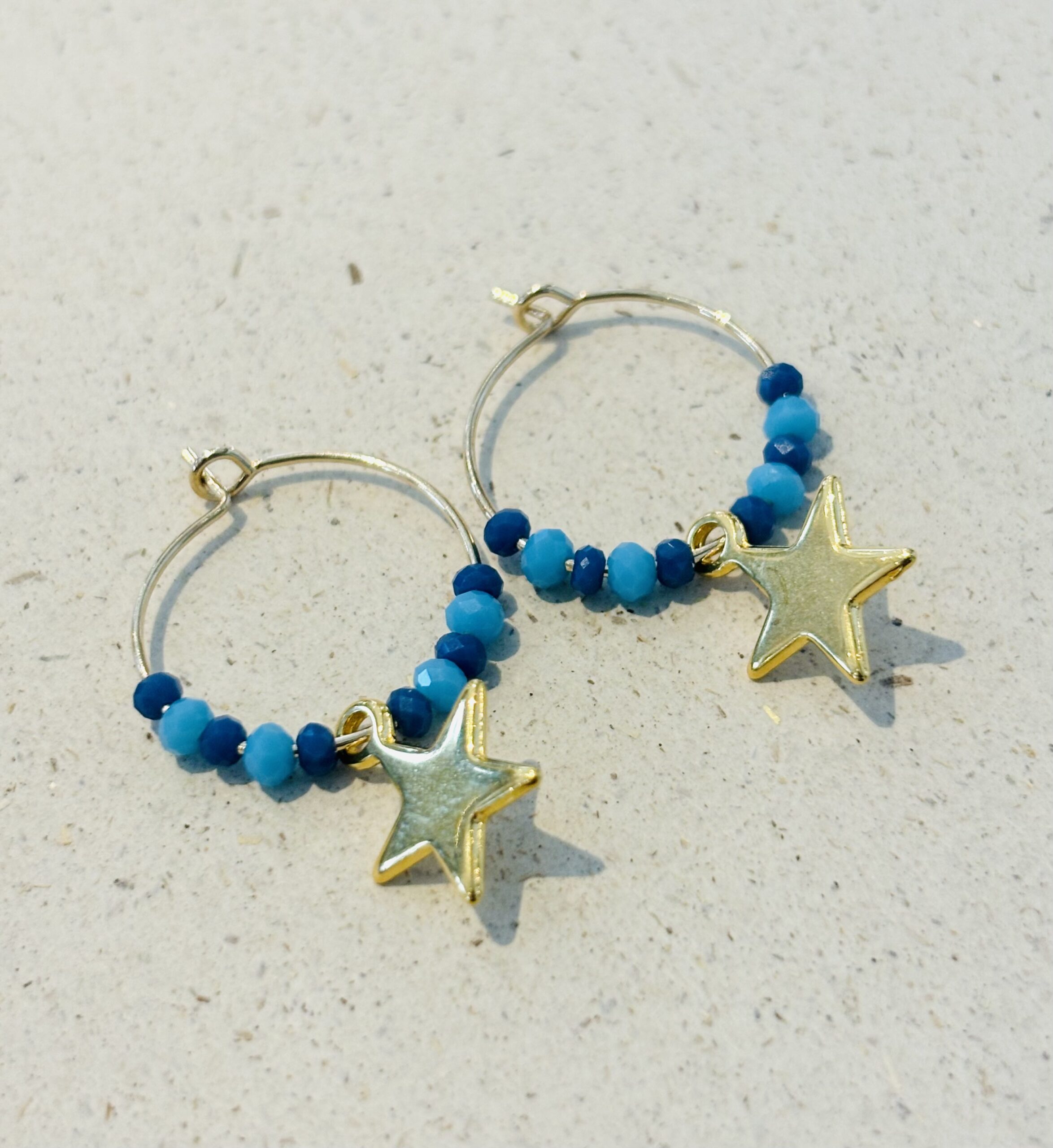 Boucles d’oreilles ARIANE bleu