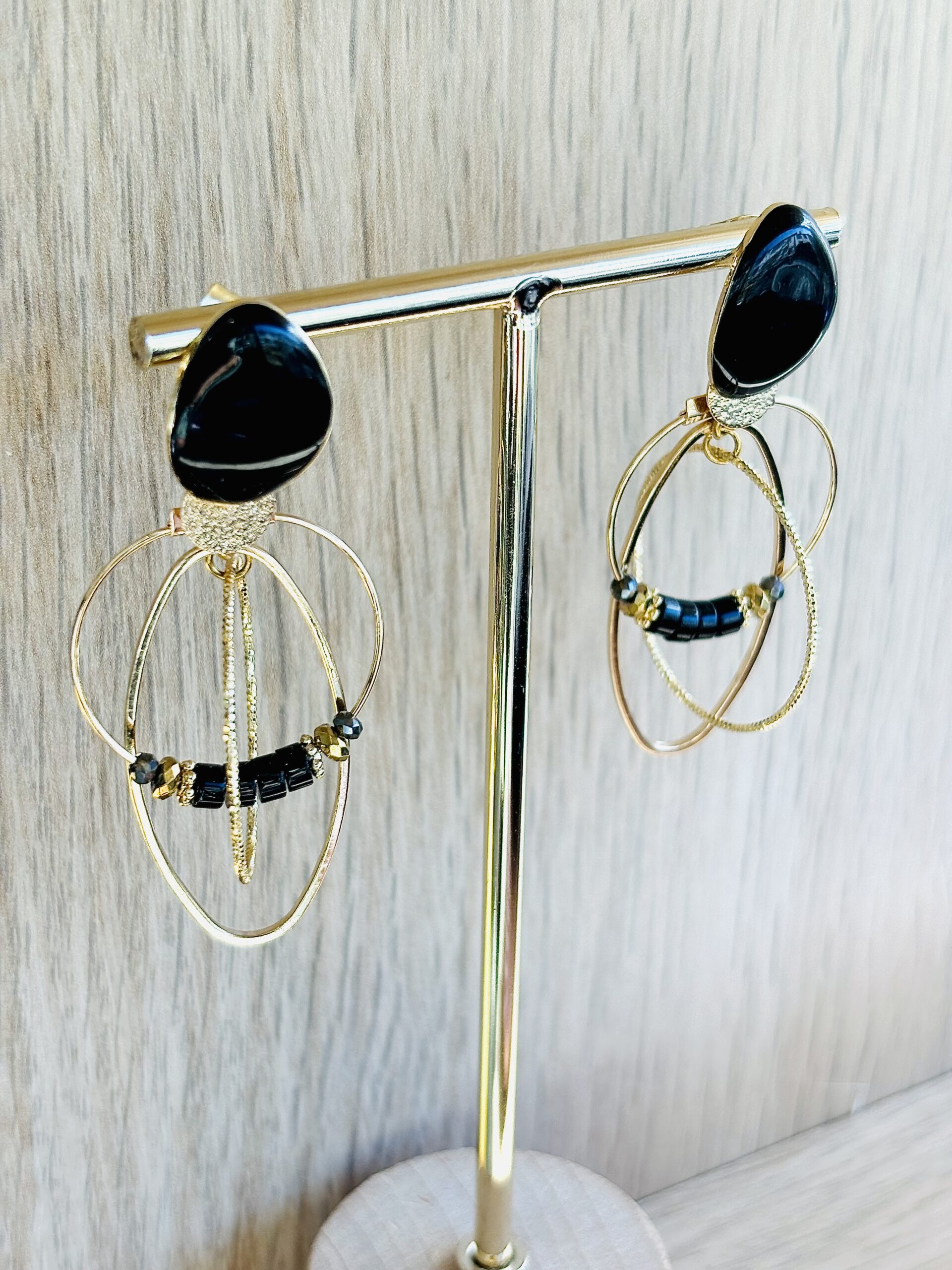 Boucles d’oreilles MALIBU noir