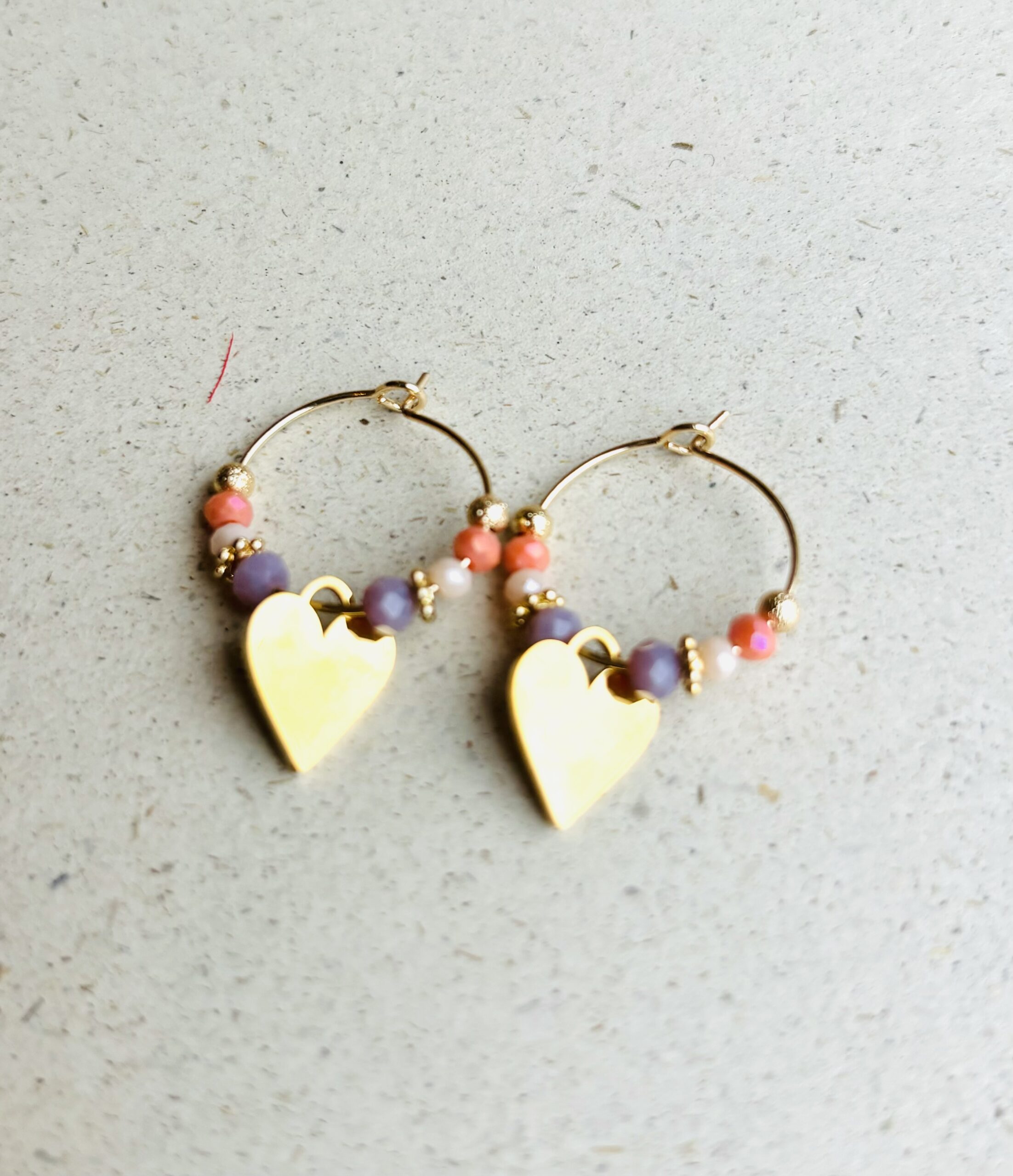 Boucles d’oreilles LUCIE pastel