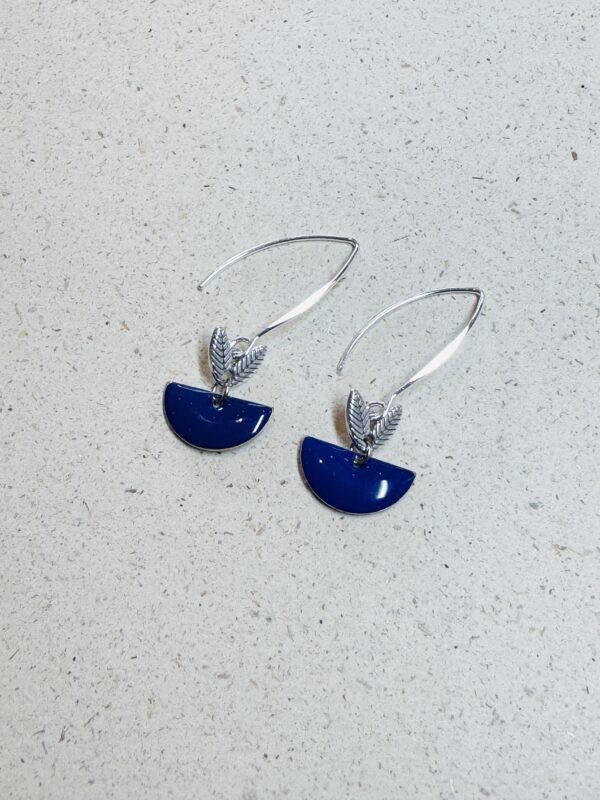 Boucles d'oreilles LIE bleu