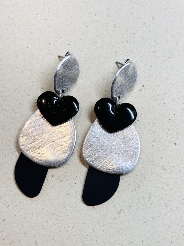 Boucles d'oreilles ALMA noir