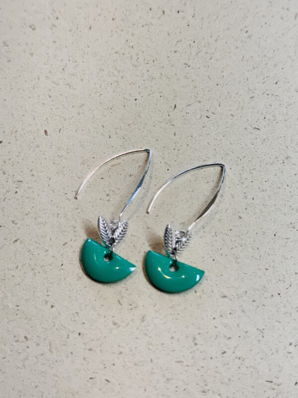 Boucles d'oreilles LIE vert