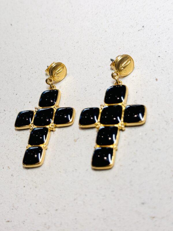 Boucles d'oreilles HALE noir