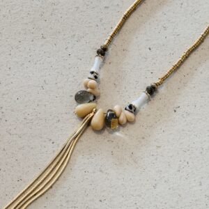 Collier FLEURINE beige