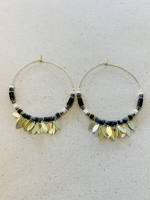 Boucles d'oreilles UMBRELLA noir