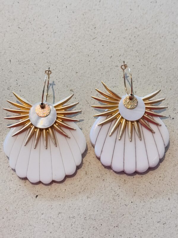 Boucles d'oreilles VICTORIA blanc