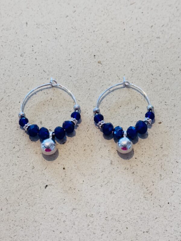 Boucles d'oreilles PEPITA bleu