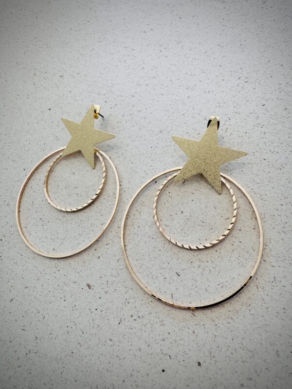 Boucles d'oreilles STARLETTE doré