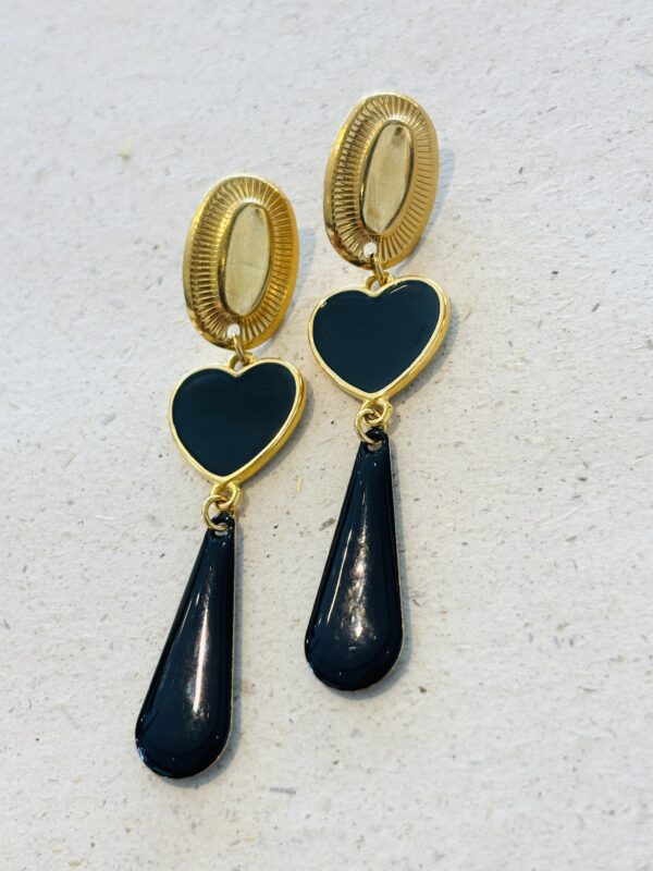 Boucles d'oreilles LÏSE noir