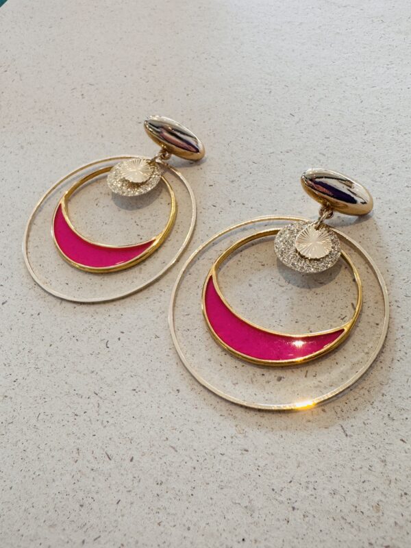 Boucles d'oreilles CASS rose