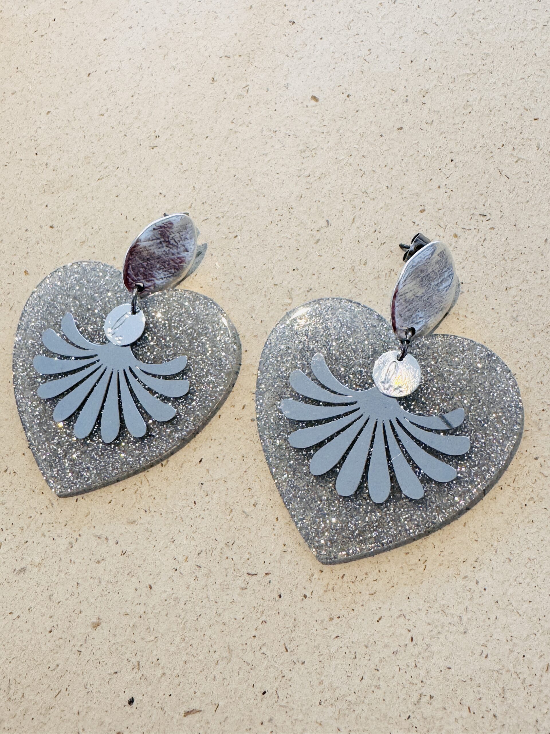 Boucles d’oreilles DUNE argenté