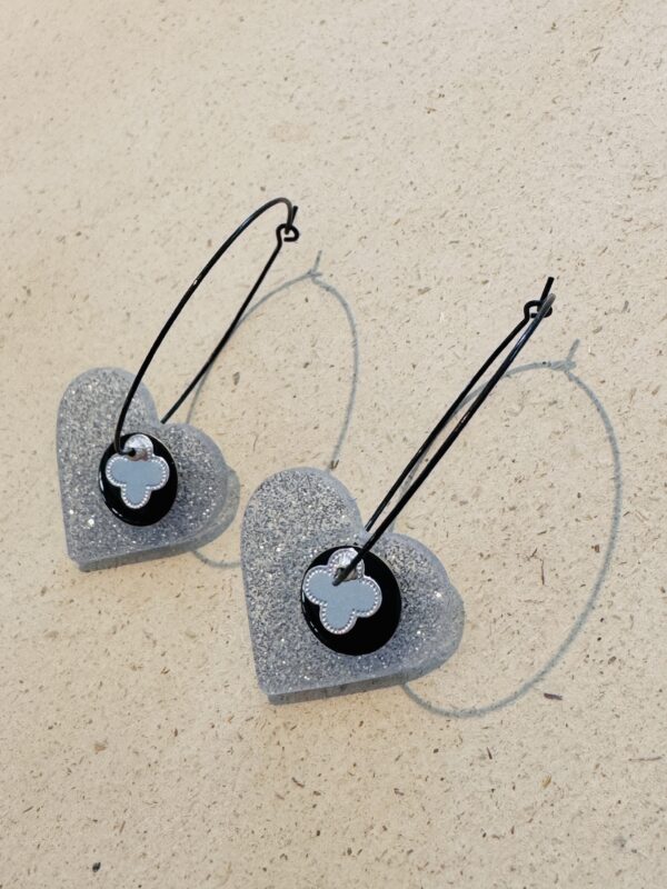 Boucles d'oreilles MAGALY noir