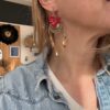 Boucles d'oreilles GINNY rouge multicolore – Image 3