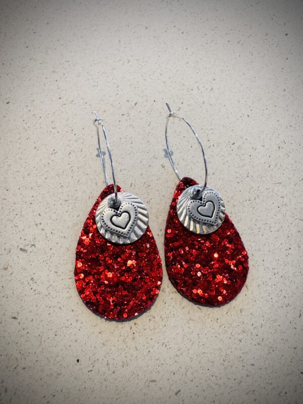 Boucles d'oreilles PAYETT rouge