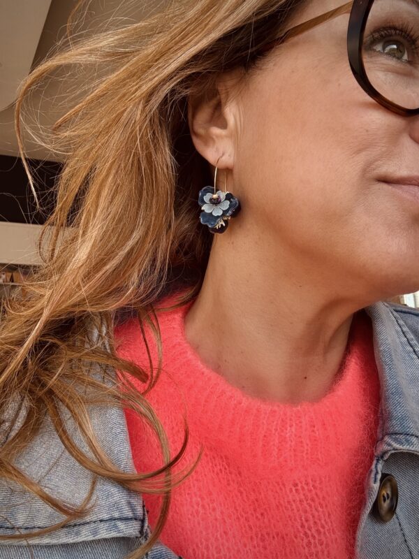 Boucles d'oreilles JOANE rose – Image 9