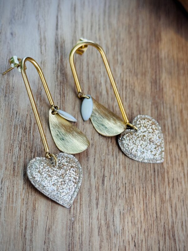 Boucles d'oreilles JOSEPHINE blanche