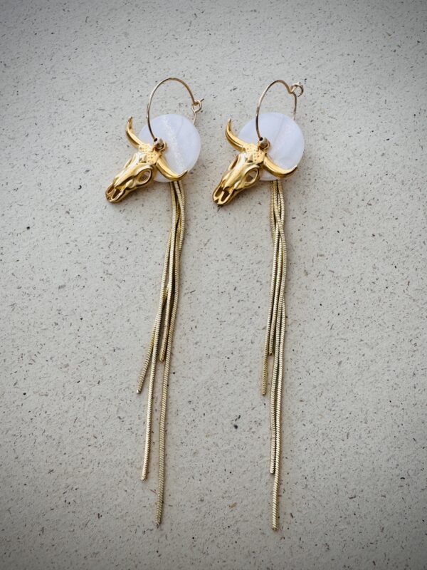 Boucles d'oreilles HÄVANNE blanc