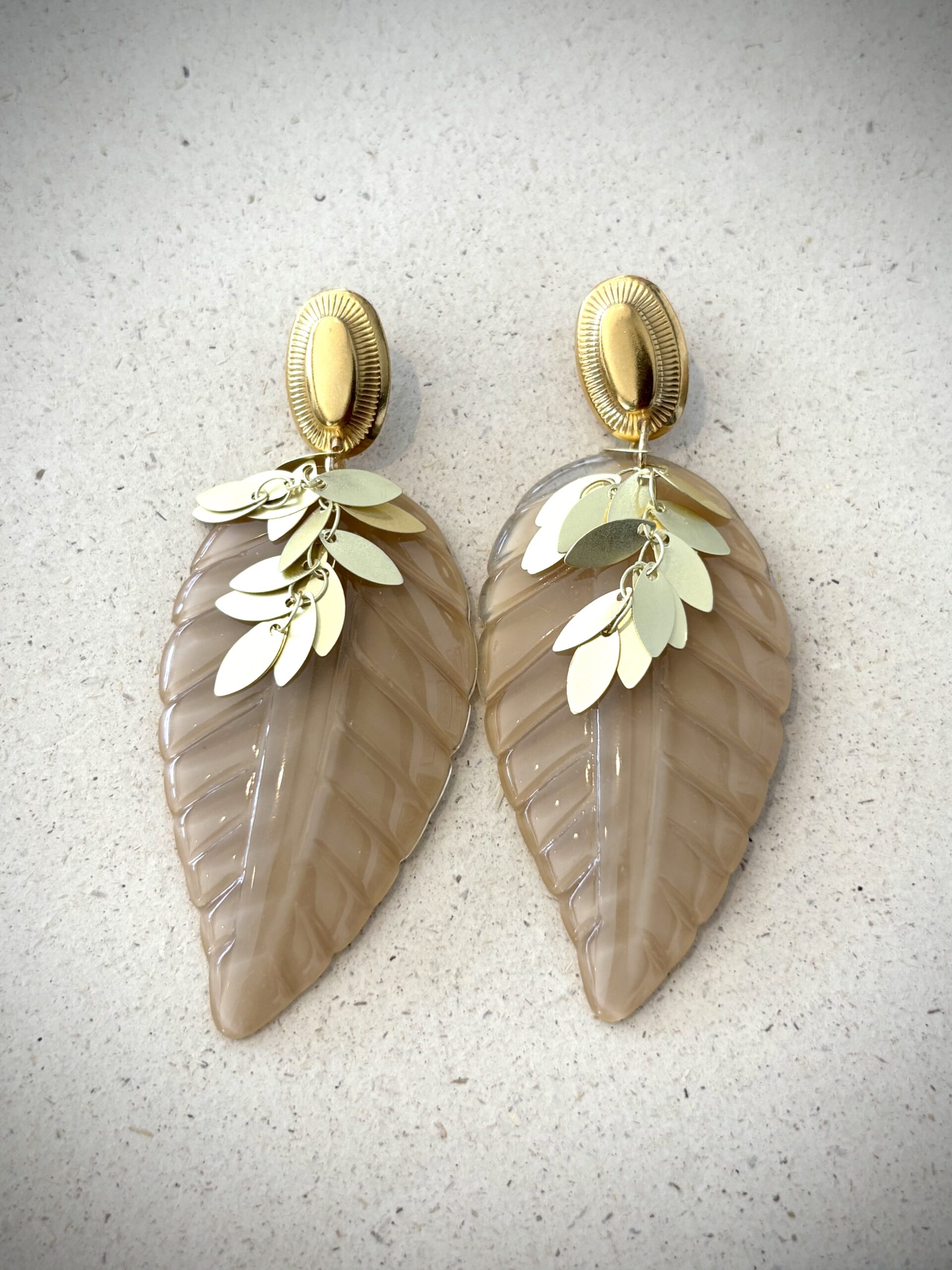 Boucles d'oreilles JENA beige