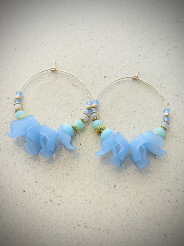 Boucles d'oreilles FRANCINE bleu