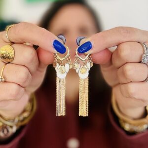 Boucles d'oreilles MÄRGUARETTE blanc