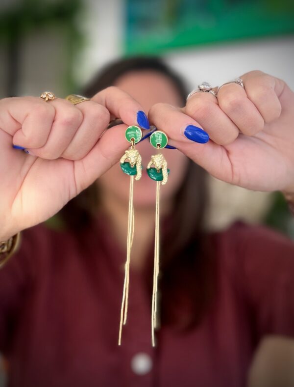 Boucles d'oreilles LÏMA vert