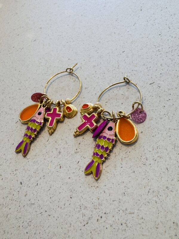 Boucles d'oreilles OLIVIA multicolore – Image 3
