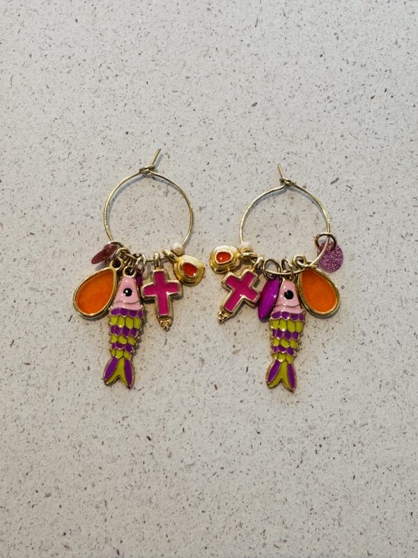 Boucles d'oreilles OLIVIA multicolore – Image 2