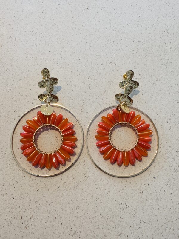 Boucles d'oreilles ISABELLA orange – Image 4