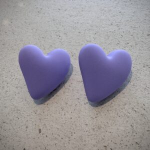 Boucles d'oreilles BËTH mauve
