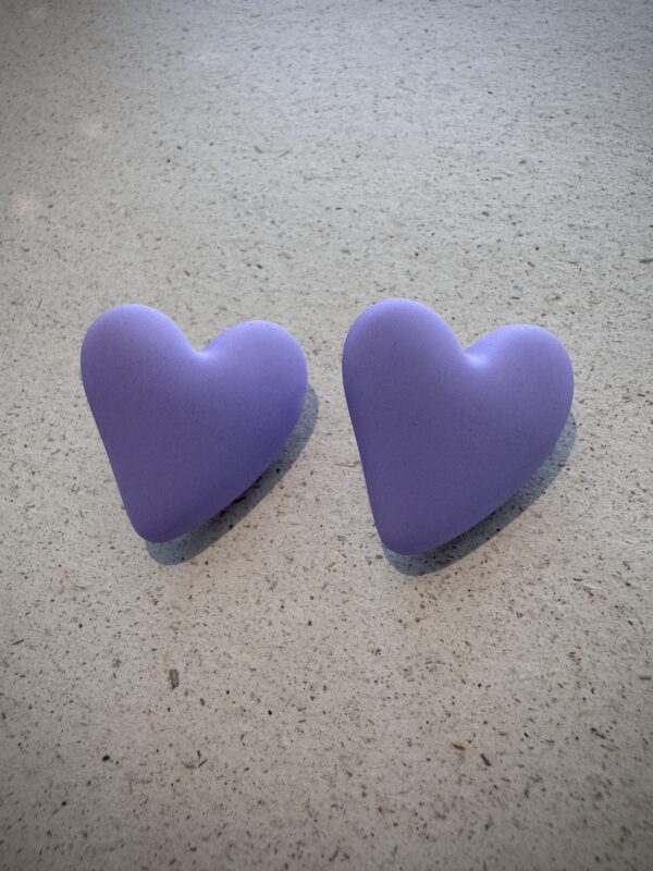 Boucles d'oreilles BËTH mauve
