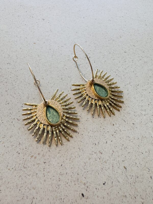 Boucles d'oreilles EVELYN turquoise