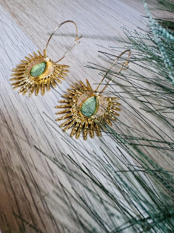 Boucles d'oreilles EVELYN turquoise – Image 3