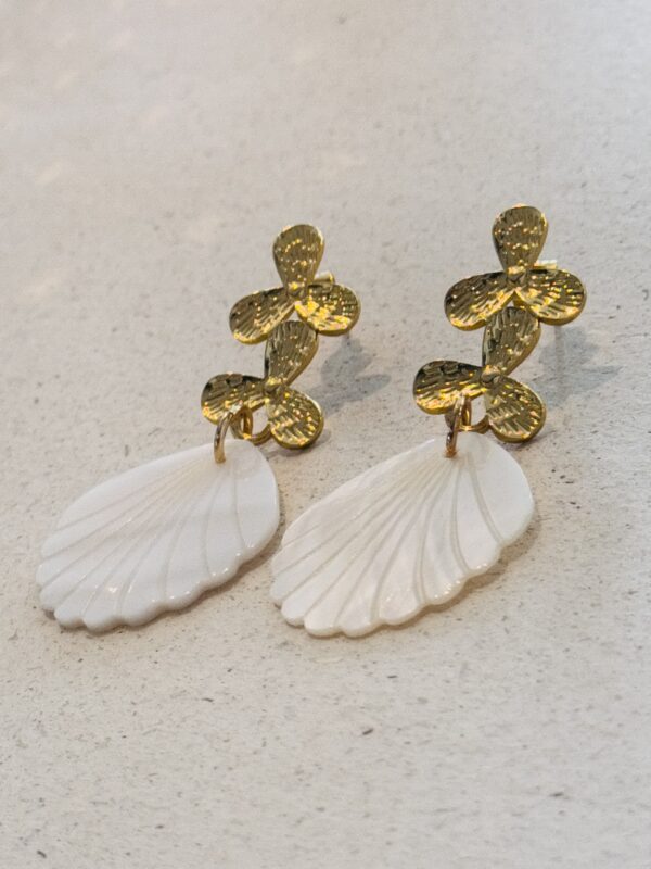 Boucles d'oreilles CARMEN blanc – Image 2