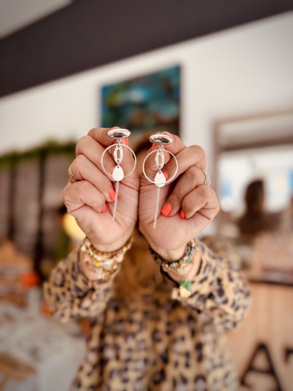 Boucles d'oreilles CASSIE blanc