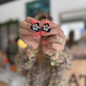 Boucles d'oreilles SHELBY noir
