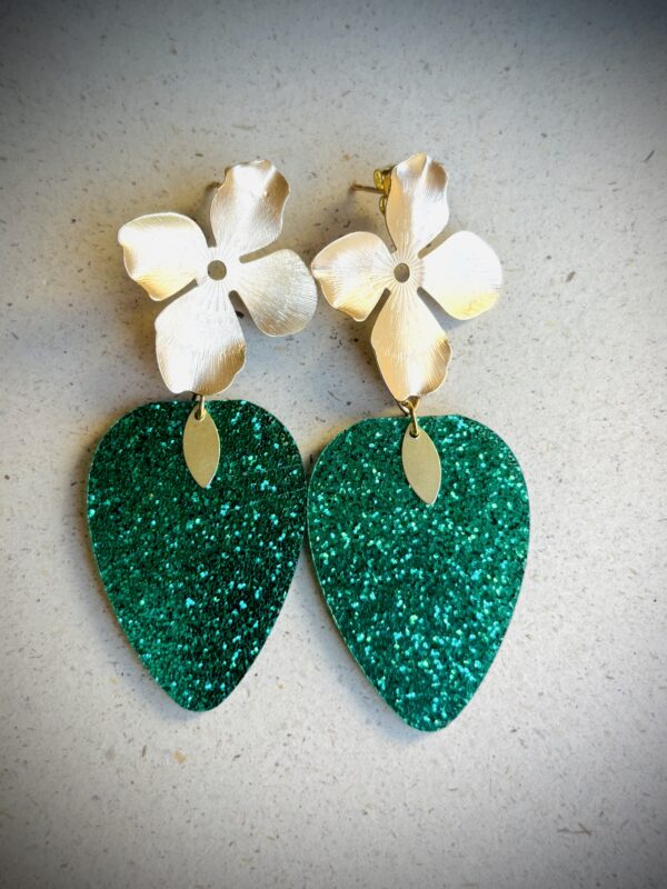 Boucles d'oreilles PAMELA vert