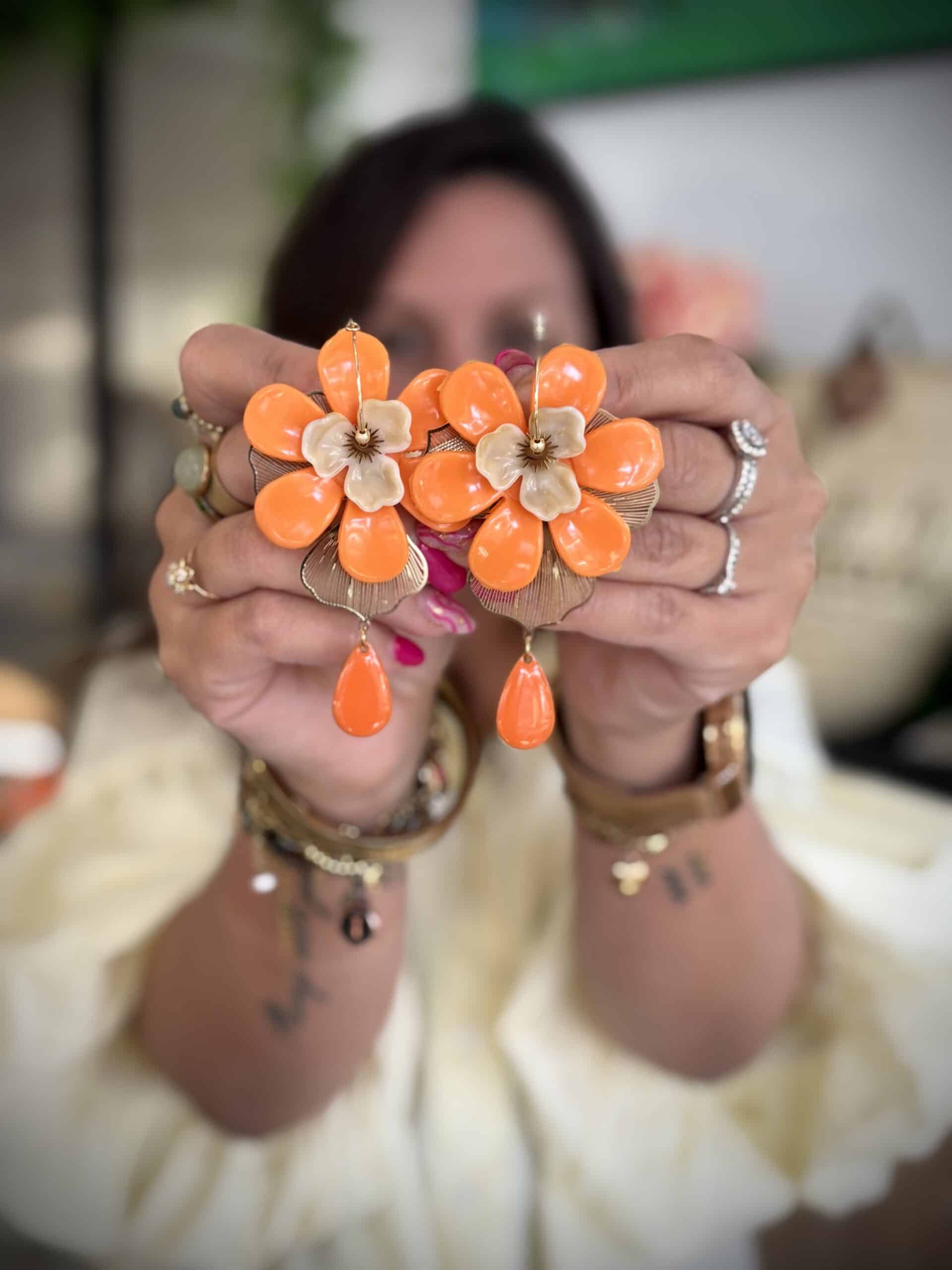 Boucles d’oreilles BROOKE orange