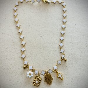 Collier IVY blanc
