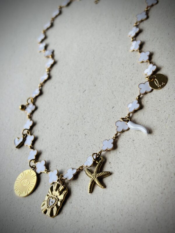 Collier IVY blanc – Image 2