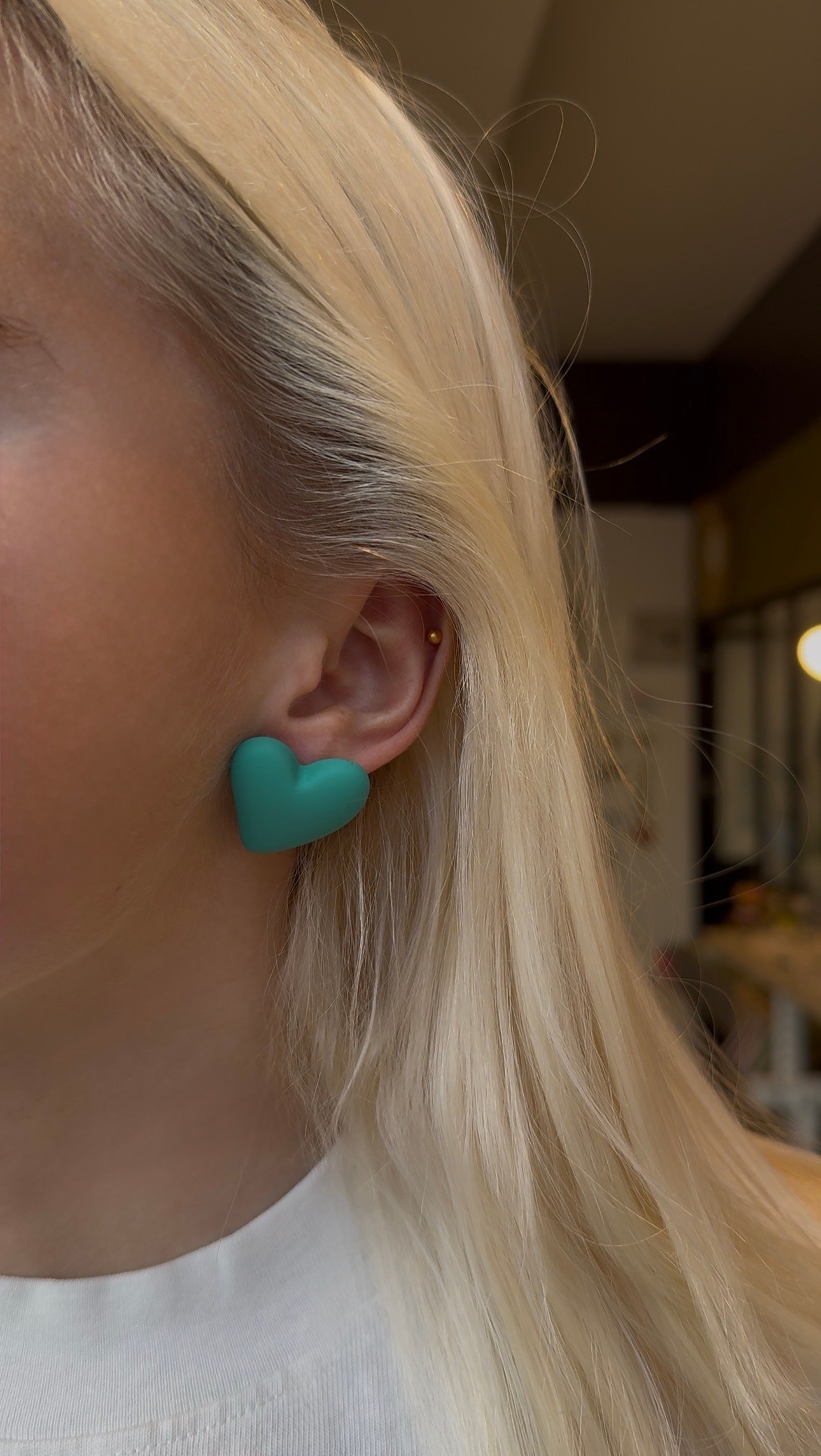 Boucles d'oreilles BËTH turquoise – Image 2