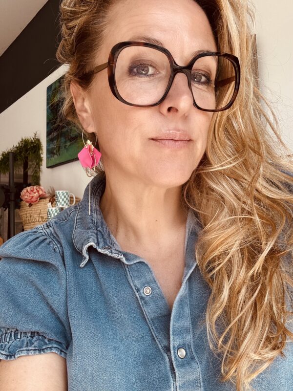 Boucles d'oreilles MADELINE rose – Image 3