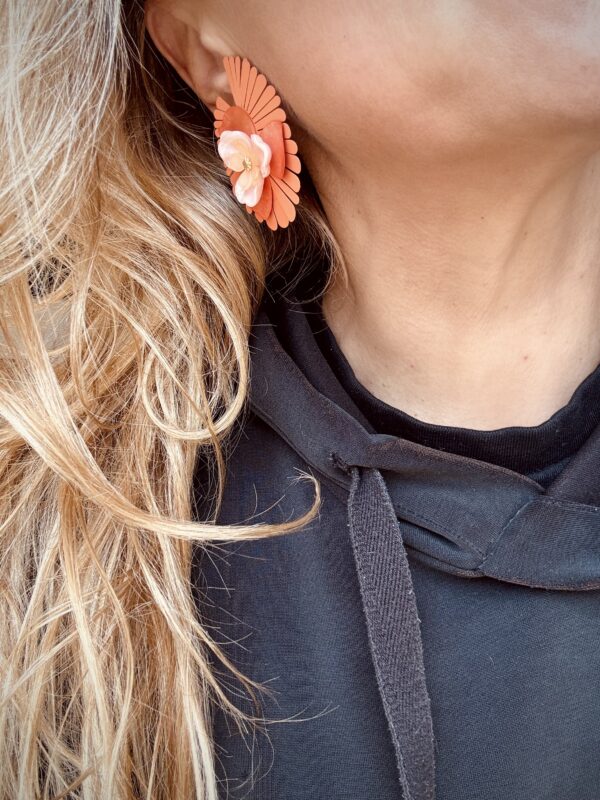 Boucles d'oreilles ALBA orange – Image 3