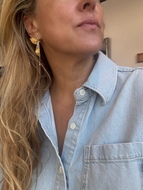 Boucles d'oreilles JULIETTE vert – Image 5